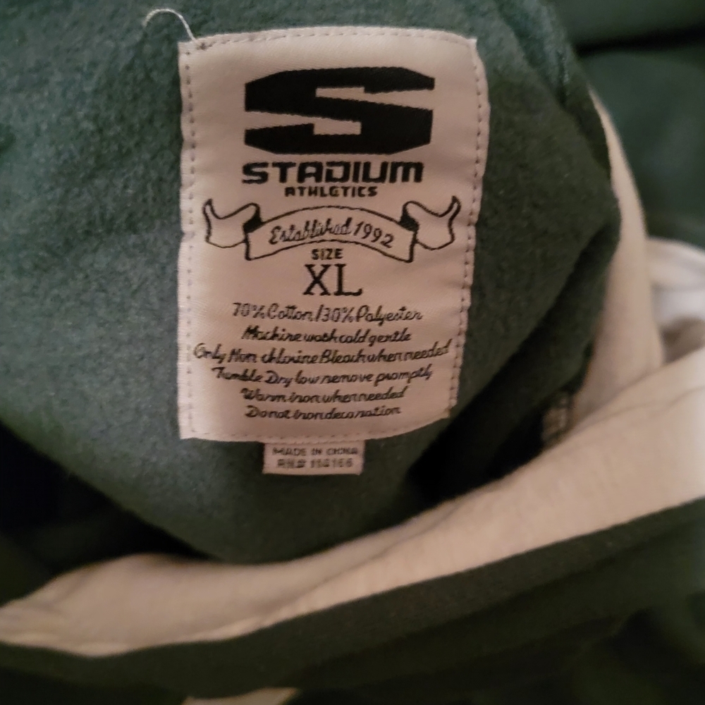 Stadium Athletics Forest Green Spartan Hoodie - Picture 5 of 6